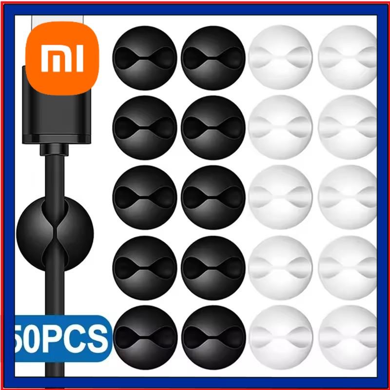 Xiaomi 5/50 шт. Мини-органайзер для намотки кабеля, зажимы для зарядного USB-кабеля, органайзер для порядка на столе, держатели для проводов, протекторы для дома, офиса, автомобиля