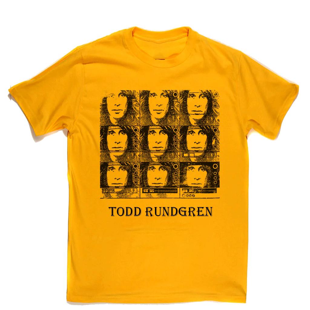 New TODD RUNDGREN Poster Faces Shirt Classic Yellow Unisex Size S-5XL E1209