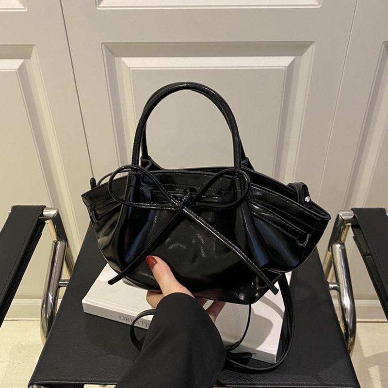 Женская летняя повседневная сумка кроссбоди конфетного цвета с бантом и регулируемым ремешком, универсальная маленькая плечевая сумка из ПУ кожи для ежедневного использования