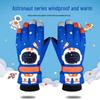 Children's Fleece-Lined Waterproof Touchscreen Astronaut Gloves