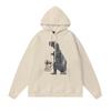 Худи Stu Streetwear Зимняя теплая хлопковая толстовка на флисе с принтом букв Свободный крой Мужская