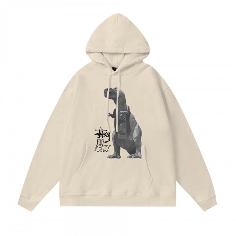 Худи Stu Streetwear Зимняя теплая хлопковая толстовка на флисе с принтом букв Свободный крой Мужская