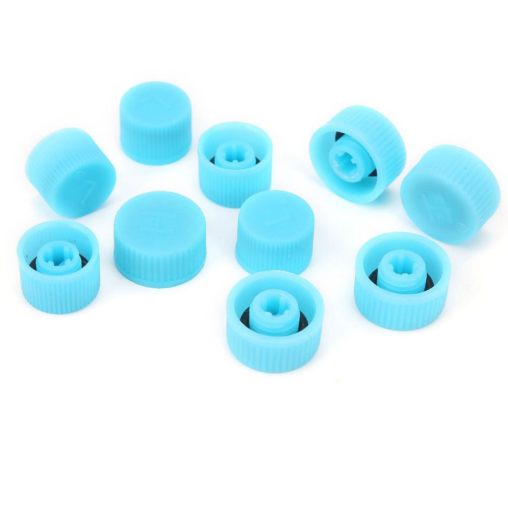 10Pcs A C Refrigerant Port Cap W Seal Ring High Low Side Air Conditioning Service Dust Cover