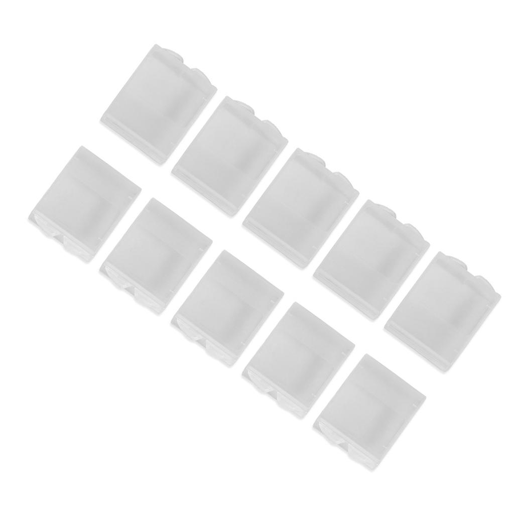 10pcs Clear Plastic Dampproof Battery Holder Storage Box Case Container for Gopro 3 4 5 6