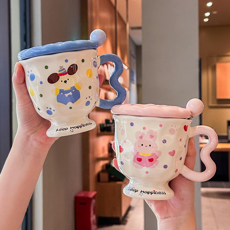 Милая парная подарочная коробка с чашками, стеклянная чашка для воды высокой ценности, свадебный подарок с высоким чувством, подарок на день рождения