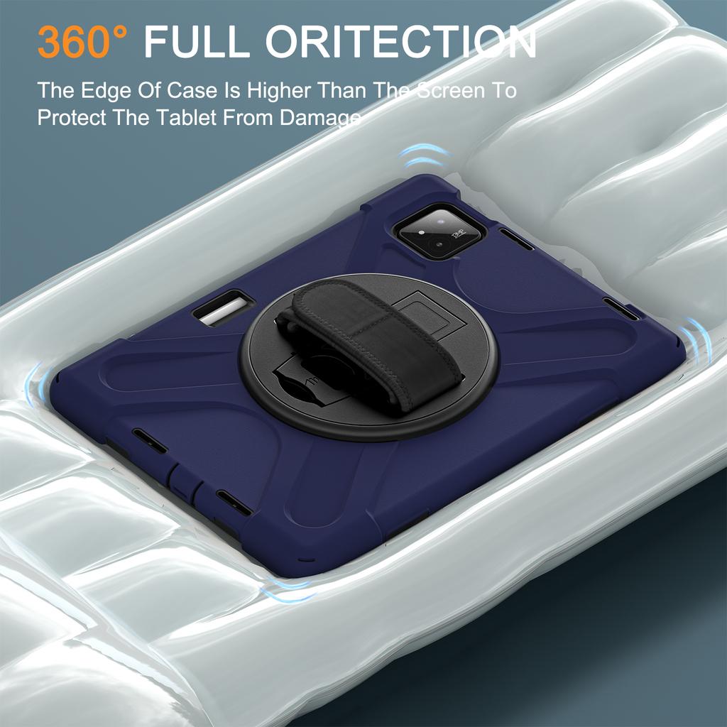 For Xiaomi Pad 8 Pro/Pad 8/Pad 7 Pro/Pad 7 Kickstand Case TPU PC Silicone Tablet Cover with Shoulder Strap