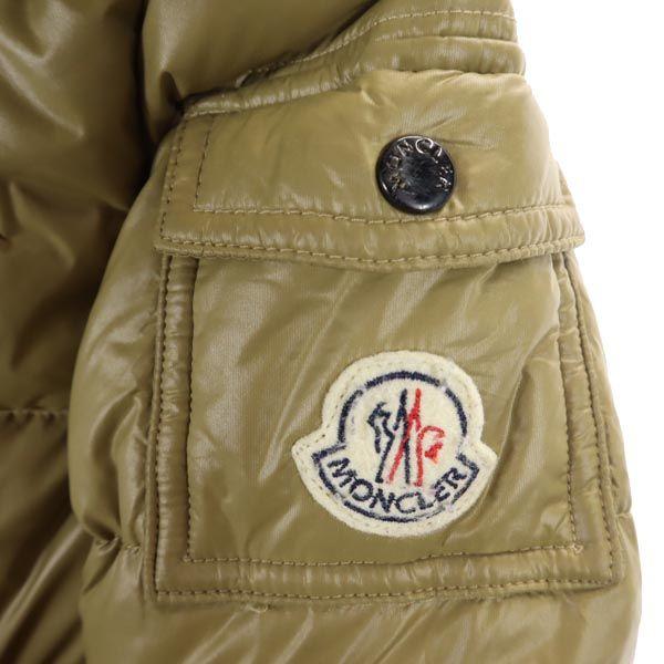 Moncler Пуховик с капюшоном 6A Коричневый Детский Б/У
