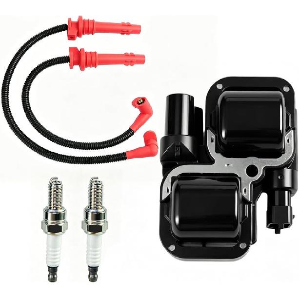 Set of 6 UF375 Ignition Coil Pack & Iridium Spark Plug for Can-Am Outlander