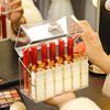 Прозрачная крышка Косметическая коробка для хранения губной помады Пылезащитный настольный многоячеечный органайзер для макияжа Пластиковый материал Подставка для губной помады