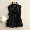 Women's Spring Solid Color Casual Vest Middle-aged Mom Loose Simple Commuter Tops