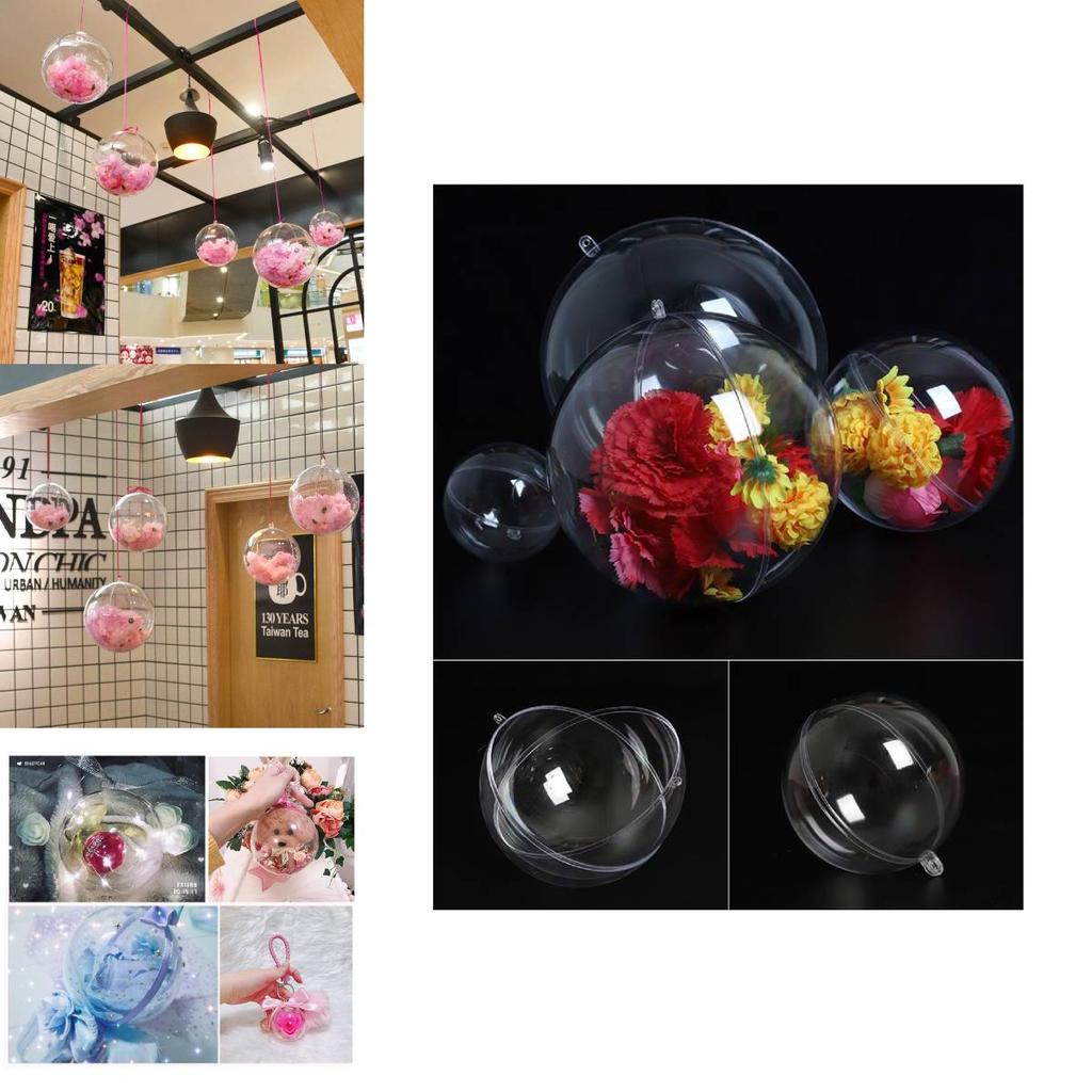 Transparent Acrylic Christmas Ornaments Hanging For Holiday Party Decorations