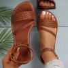 Fashion Women Beach Woven Hollow Sandals Women Flats Casual Clip Toe Sandals Summer 2025 New Fashion Casual Walking Shoes for Women