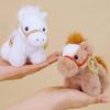 Mascot Vintage Pony Plush Keychain PP Cotton Chinese Horse Plush Keyring  Year of Horse