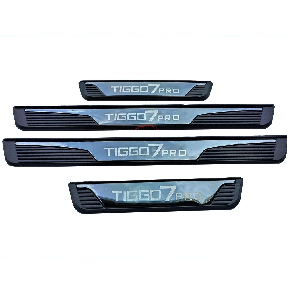 Для Chery Tiggo 7 Pro 2024 2025 Автоаксессуары Накладки на пороги Защитные наклейки на пороги Стильные накладки