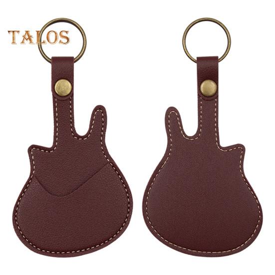 Держатель для медиаторов в форме гитары, чехол из искусственной кожи для медиатора, переносная сумка для хранения медиатора для гитаристов, любителей, учителей