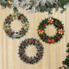 Cross-border Pine Needle Christmas Wreath Garland for Hotels & Malls