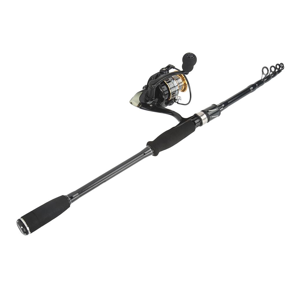 Fishing Rod and Reel Combo Set with Telescopic Fishing Rod Bait Hooks Fishing Rods Set for Fishing Beginners Gift