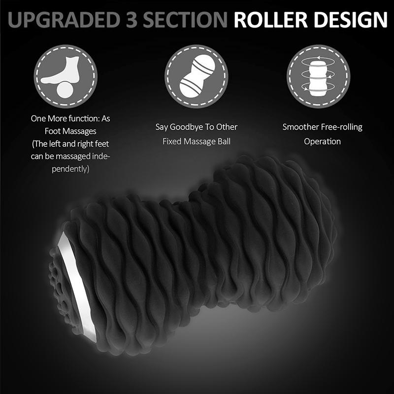 Massage Peanut Ball Electric Vibration Yoga Myofascial Ball Vibration Relaxation 4-Speed High-Intensity Fitness Massage Roller