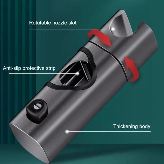 Держатель насадки для душа Регулируемый душ Съемный поворот на 360 градусов Легко устанавливаемый кронштейн Гибкий распылитель для ванной комнаты