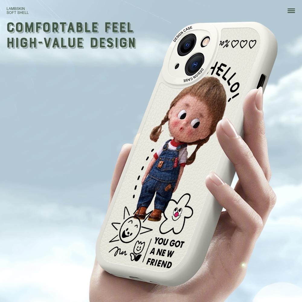 Тонкий мультяшный милый кожаный чехол для девочек из искусственной кожи, чехол для телефона для Huawei Honor Infinix iPhone Vivo
