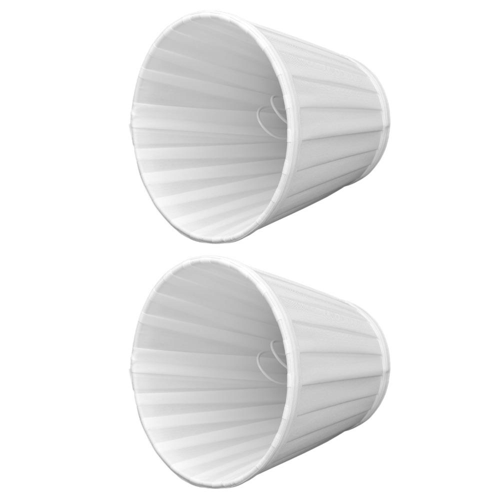 2PCS Clip On Design Clip On Lamp Shade Fabric Pleated Fabric Lampshade Small Lamp Shade  Wall Lamp