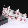 Men's Crown Simple Multi Color Round King Crown Baroque Bride Retro Alloy Hair Crown Headdress