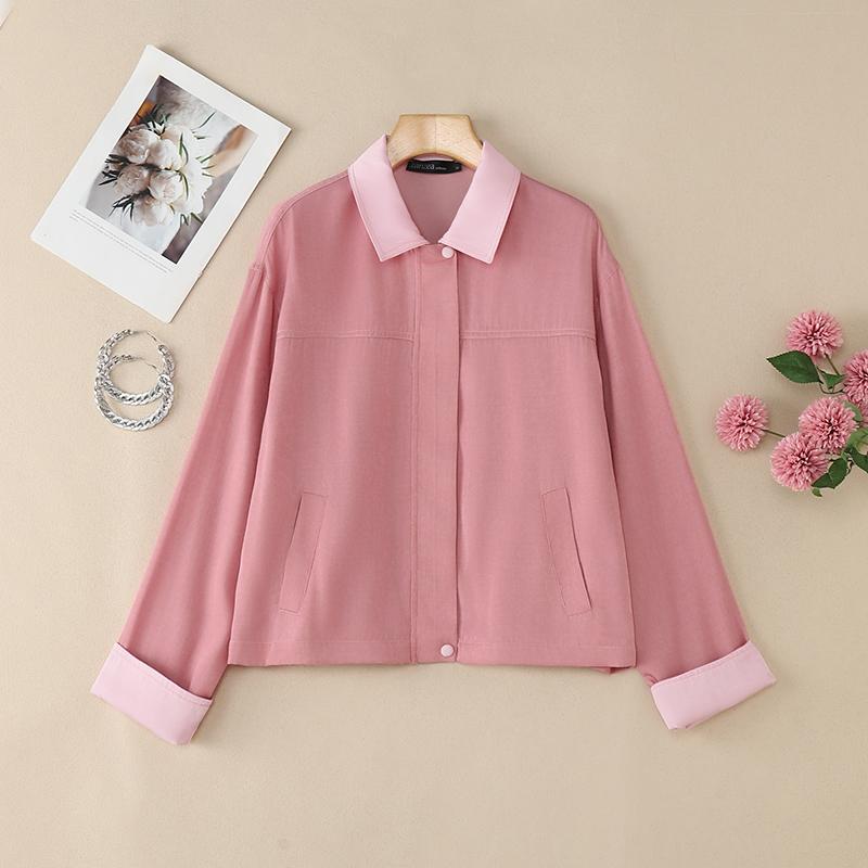 ZANZEA Женская повседневная блузка с отложным воротником и длинным рукавом