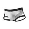 Men's Low Waist Ice Silk Briefs with U Pouch