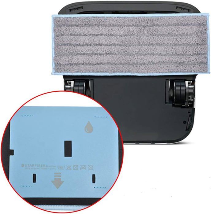 Lot de 4Chiffons de Nettoyage lavables compatibles avec IRobot Braava Jet M6, vadrouilles humides lavables réutilisables compatibles