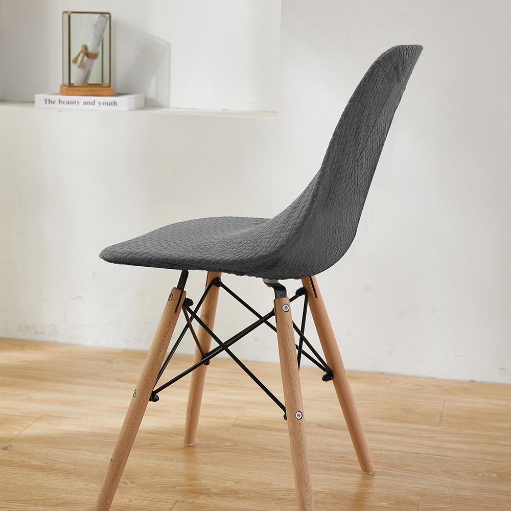 Водостойкие жаккардовые чехлы на стулья из спандекса, спинка, чехол для сиденья для гостиной, офиса, бара, банкета, украшение, пылезащитный чехол, 1 шт.