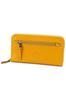 Длинный кошелек на круговой молнии из натуральной кожи Moderno горчичный женский DA-35097-53