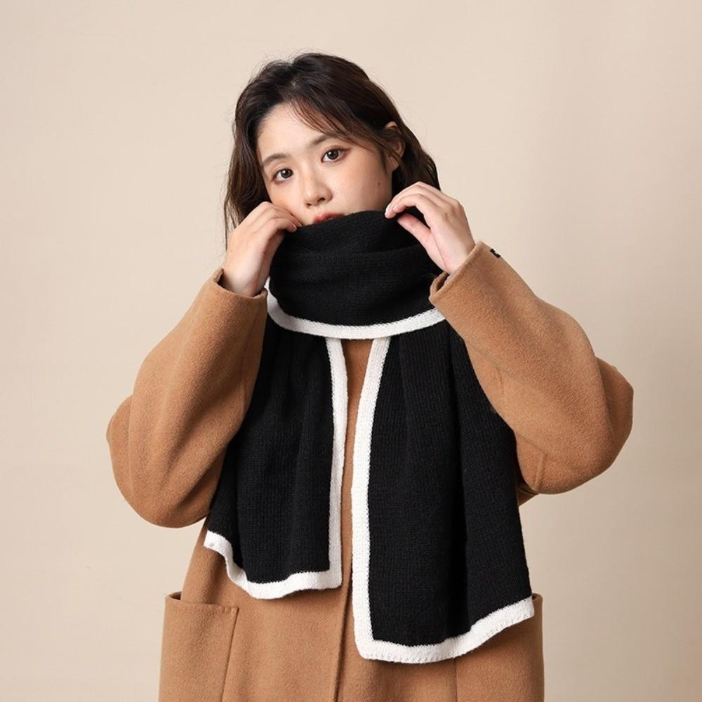 Thicken Winter Scarf Large Plush Neckerchief Bandana Knitted Scarfs Winter