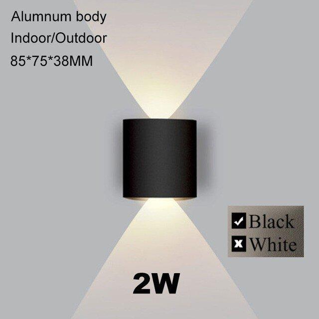 Canmeijia LED Wall Lamps IP65 Outdoor Lighting Waterproof Garden Lights 85-265V Interior Wall Light Aluminum For Balcony Porch Stairs Lamp