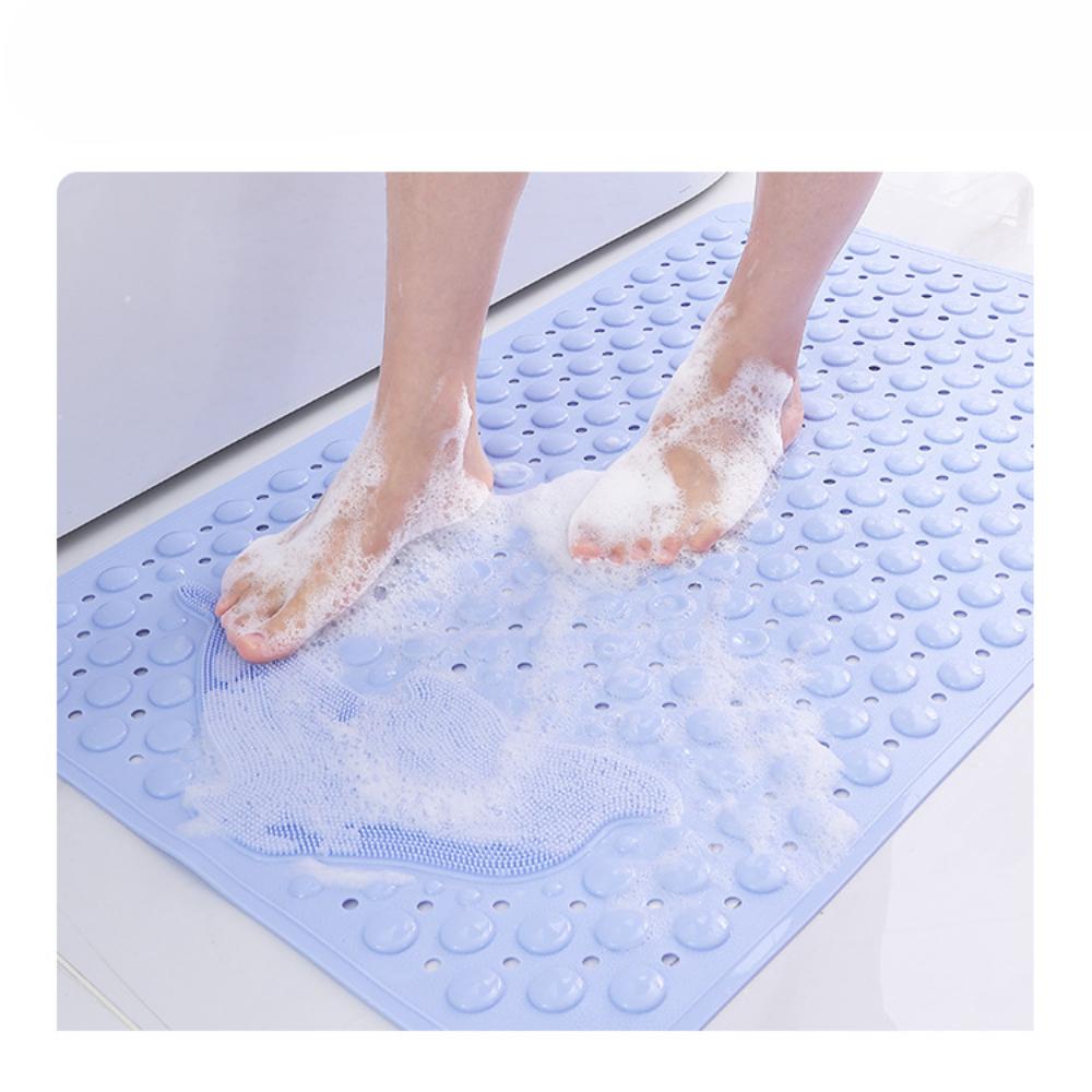 Коврик для ванной комнаты с противоскользящим покрытием Коврик для душа в ванной комнате Водонепроницаемый коврик для ног с защитой от падений Коврик для туалета с присоской