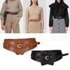 PU Leather Belts For Women Body Sweater Overcoat Cummerbunds Waist Belt Waistband Wide Belts