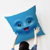 CARTOON ANGRY Funny Face Eyes Maple Design Cushion Cover Happy Autumn Harvest decor Holiday Decorati Pillow Cover