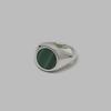 Dood Stone Round Signet Ring (Type A)