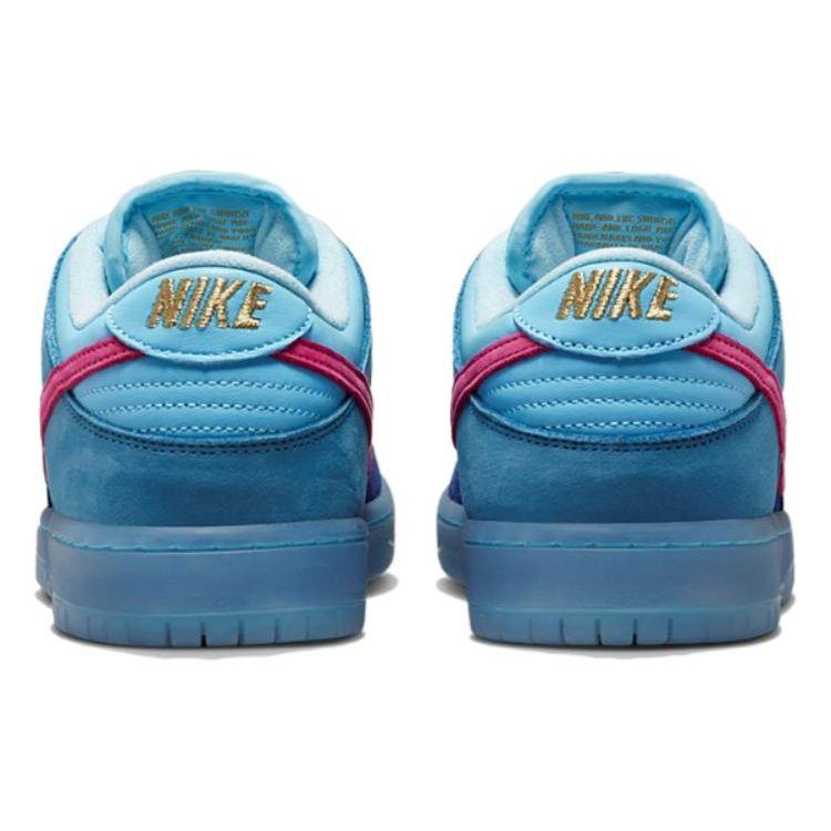 Run The Jewels x Nike Dunk Low SB 4/20 Унисекс Кроссовки Синий Глубокий Королевский Синий Активный Розовый DO9404-400