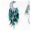 Indian Moon Dreamcatcher Wind Chimes Hand-woven Feather Room Wall Hanging Ornament Creative Car Pendant Birthday Gift Home Decor