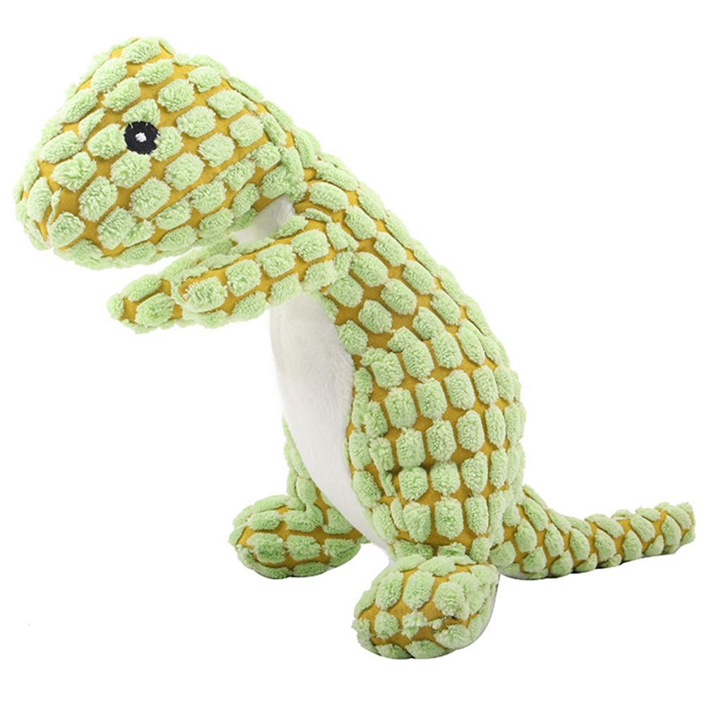 Indestructible Robust Dino Cute Squeaky Dog Toy Unbreakable Stuffed Plush Dog Toy Soft Pet Plush Toy for Aggressive Chewers