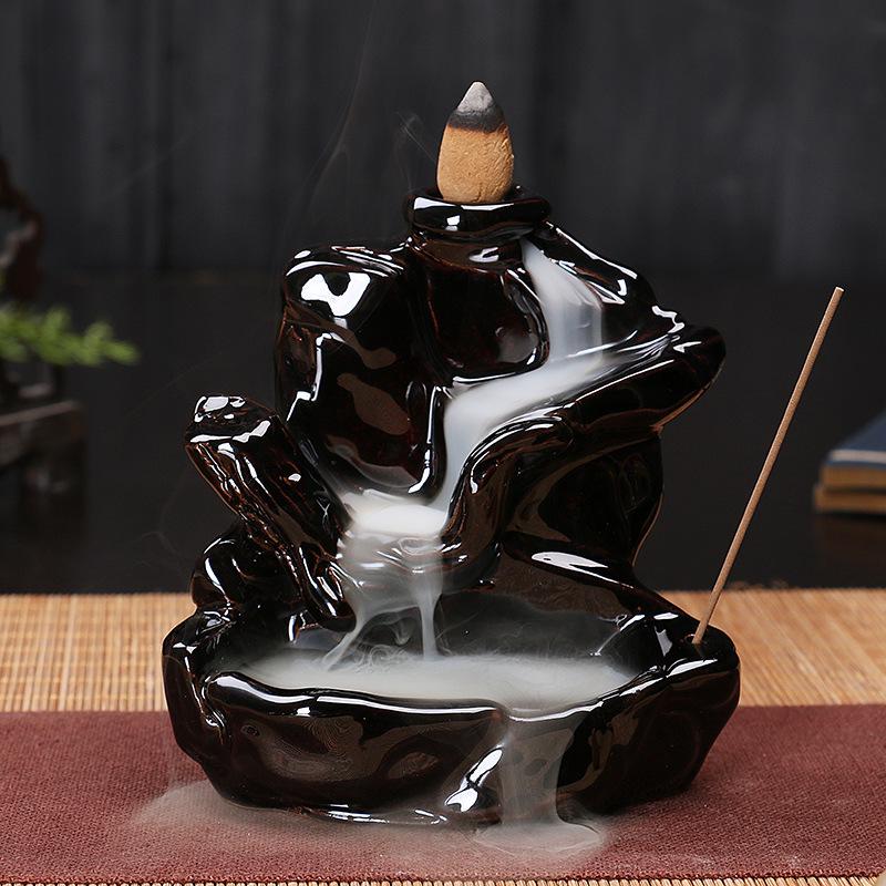 Buddha Hand Ceramic Backflow Incense Burner Aromatherapy Ornament
