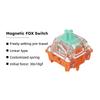 Клавиатурный переключатель GATERON Magnetic Fox, линейный заводской ключевой переключатель для механической клавиатуры, предварительно смазанный, с предварительным перемещением (70 шт.)
