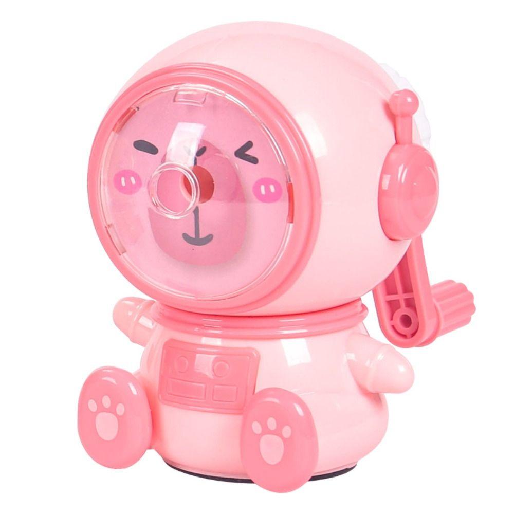 Трехскоростная регулируемая точилка для карандашей «Капибара» с ручным приводом, милый резак для карандашей