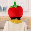 Cute Warm Earflap Cap Super Soft Cosplay Hat Funny Fruit Stuffed Toys  Christmas Party