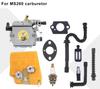 Комплект карбюратора для бензопил Jonsered Husqvarna STIHL 024 026 MS240 MS260 - Включает воздушный фильтр и свечу зажигания - WT-194
