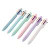 6 шт. 0,5 мм выдвижная шариковая ручка пишущий инструмент 6 цветов многоцветная ручка для ведения журнала школьных проектов