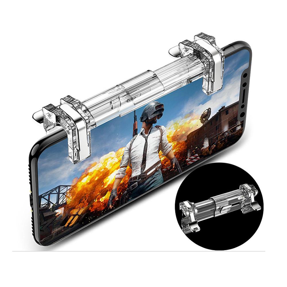 K19 Mobile Phone Gaming Trigger Controller Mobile Game Controller Gamepad Fire Button Handle for PUBG iOS Android Compatible 5