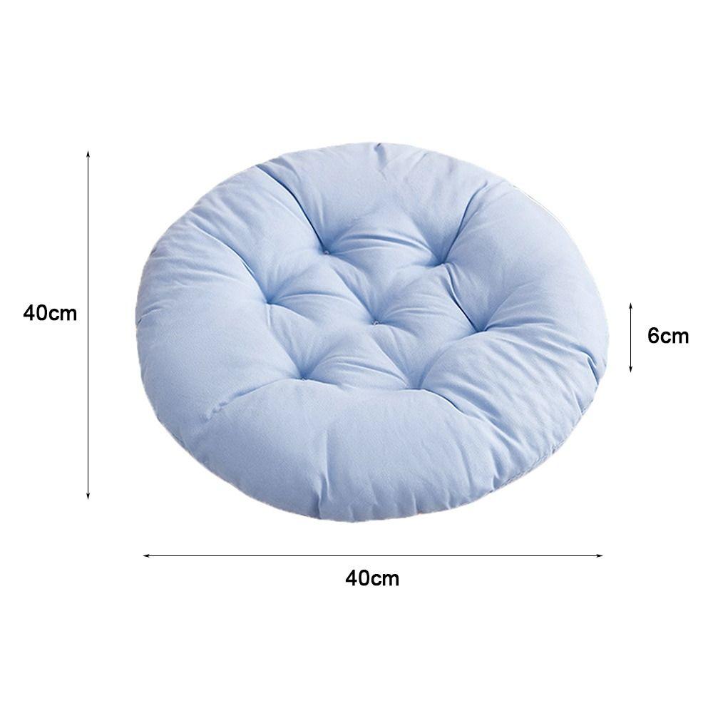 Nap Pillow Chair Cushion Solid Color Round Cushion Durable Tatami Mat Winter