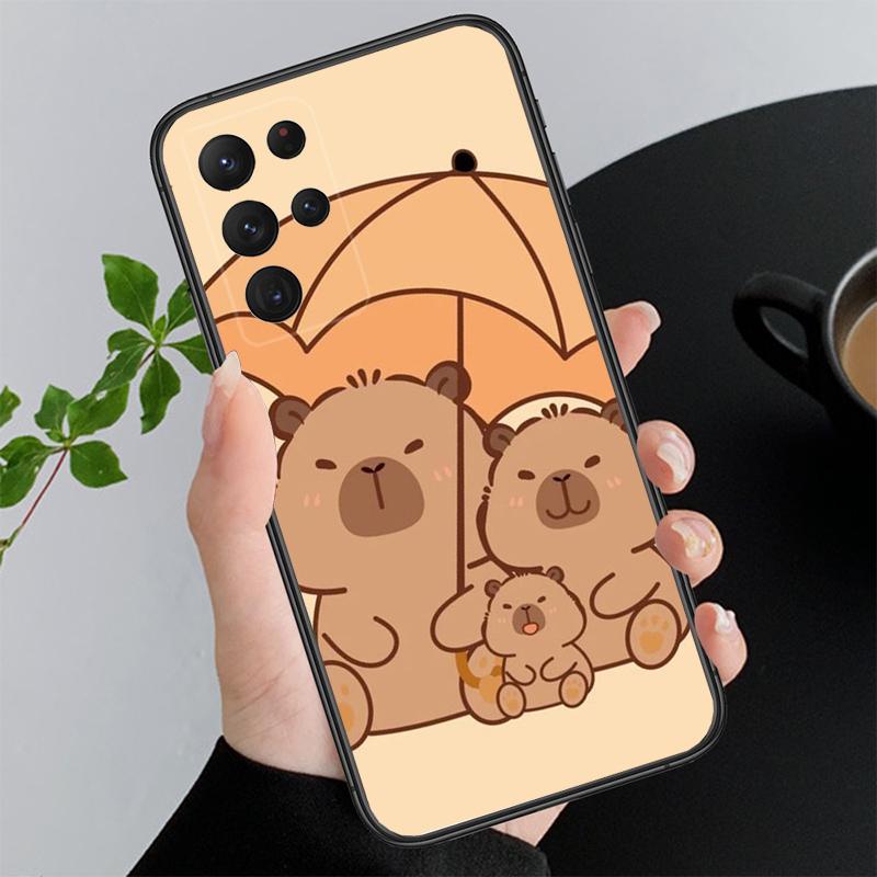 Phone Case For Samsung A17 A55 A16 A56 A35 A15 A53 A54 A33 A34 A25 A05S A52 A52S A07 A26 A06 Cute Fun capybara