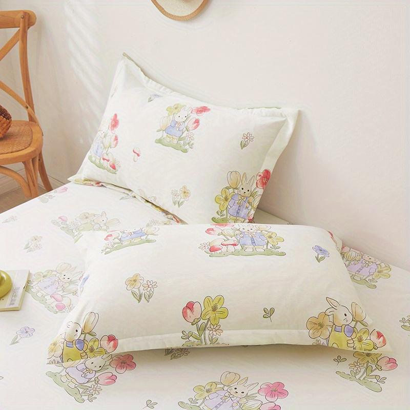 Мягкая, приятная для кожи наволочка из смеси хлопка для пары, домашняя спальная кровать, наволочка 48x74 см без наволочки